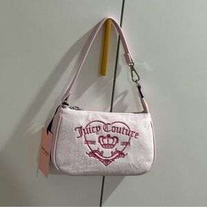 Juicy Couture Pink Velvet Shoulder Bag